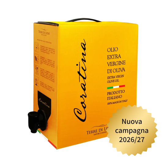 Odmiana Coratina - oliwa z oliwek extra virgin - opakowanie w pudełku 3 litry - kampania 2025/2026