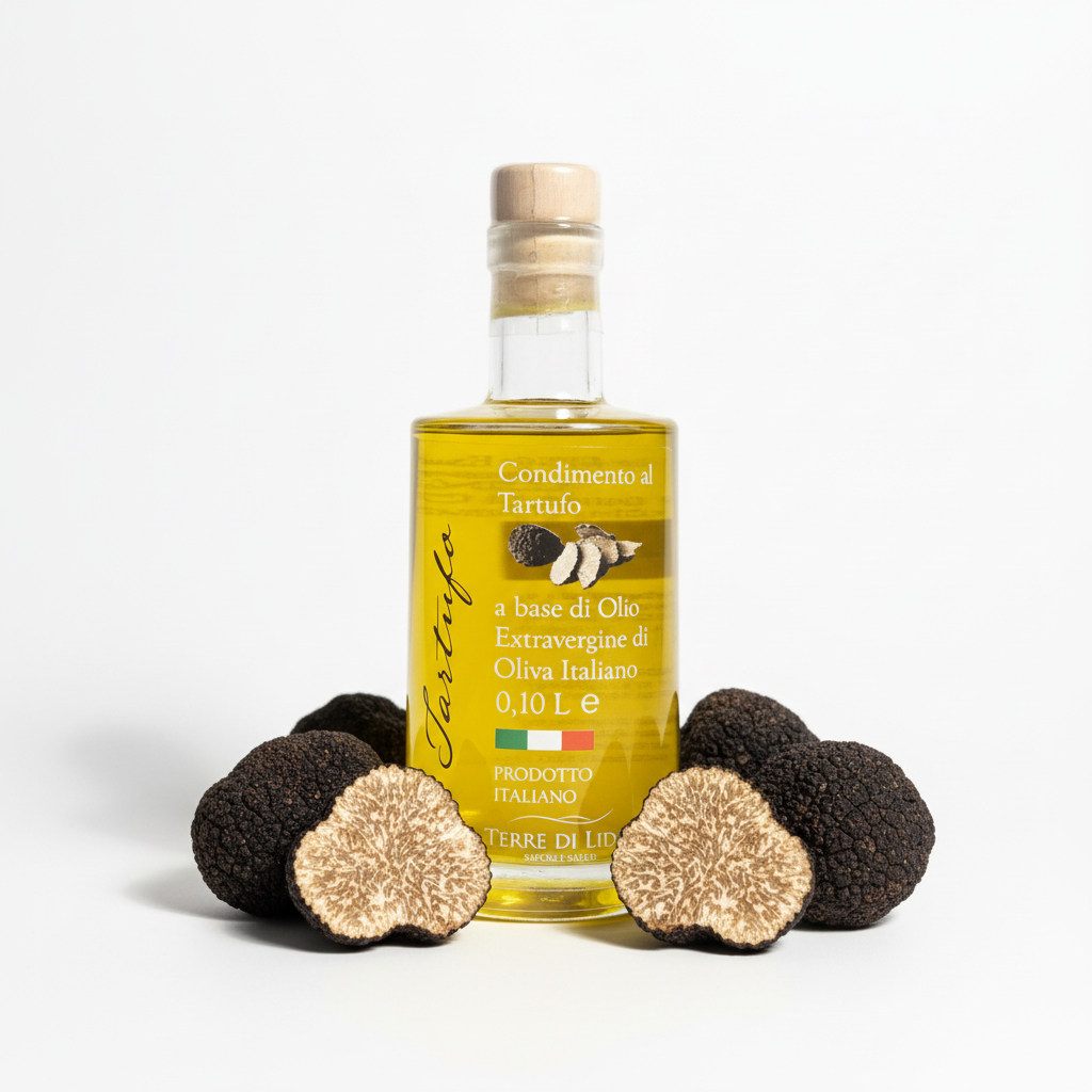 Condimento al Tartufo - Olio Extravergine aromatizzato al Tartufo - Bottiglia 100ml